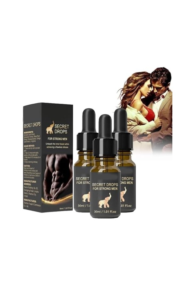Goutte secrète, gouttes secrètes pour hommes forts, gouttes secrètes améliorées, gouttes heureuses secrètes pour hommes forts