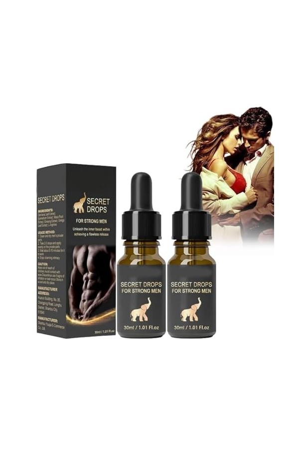 Goutte secrète, gouttes secrètes pour hommes forts, gouttes secrètes améliorées, gouttes heureuses secrètes pour hommes forts