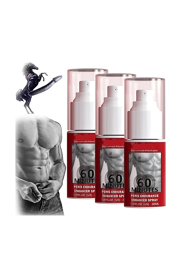 JJLBRO Vaporisateur pour hommes Vaporisateur à retardement longue durée,Vaporisateur pour hommes,Crème de massage à force éne