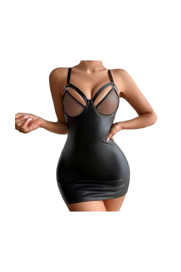 Nuisette Sexy Femme Sensuelle Lingerie Sexy Femme Coquine Hot Lingerie Latex Lingerie Cuir Lingerie Sexy Femme éRotique Hot S