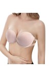 HANXIULIN Soutien-gorge adhésif invisible sans bretelles pour femme - Soutien-gorge push-up sans bretelles - Doux pour la pea