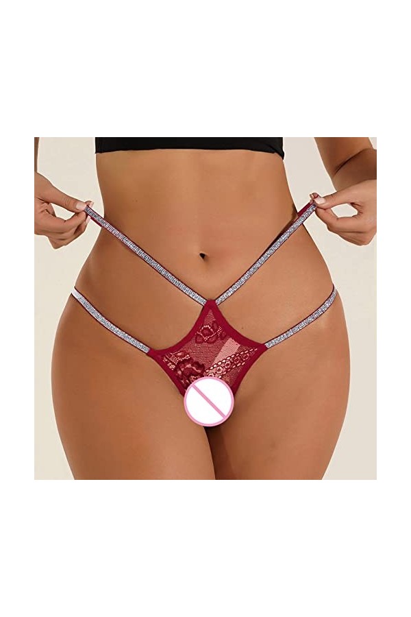 YWLINK Culotte Dentelle Sexy pour Femme Culotte sous Vetements Slips String pour Femme Érotique Nuisettes Transparente Culott