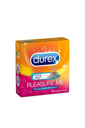 DUREX Préservatifs Texturés Pleasure me Boîte de 3
