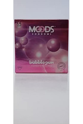 MOODS Bubblegum 3 préservatifs