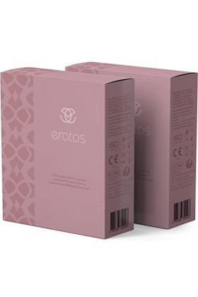ERATOS - Préservatif Féminine - Avec Donut d’Insertion Breveté - Latex d’Origine Naturel Sans Odeur - Lubrifiant à base d’Eau