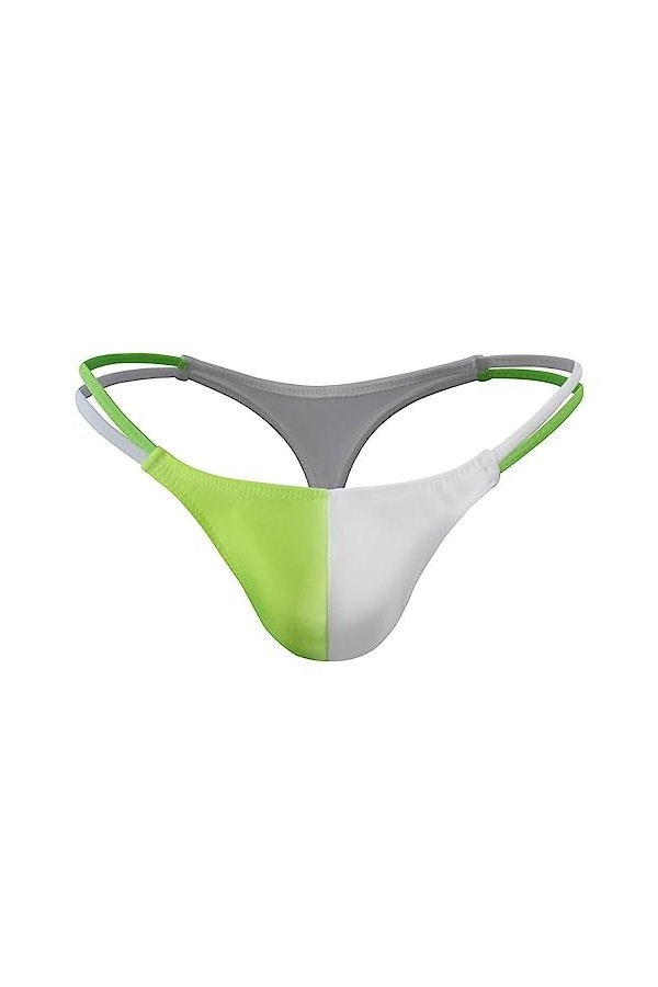 VemeFufu Homme String Sexy Tanga Thong Slips sous-vêtement 1 Pack Taille Unique