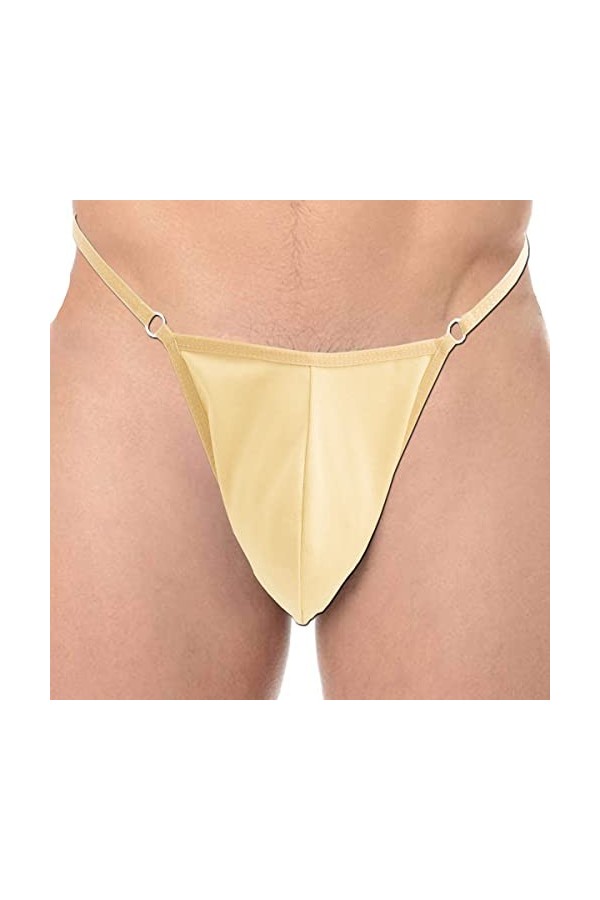 VemeFufu String Homme Sexy Hot Slip Culottes Tanga pour Hommes Taille Unique Noir