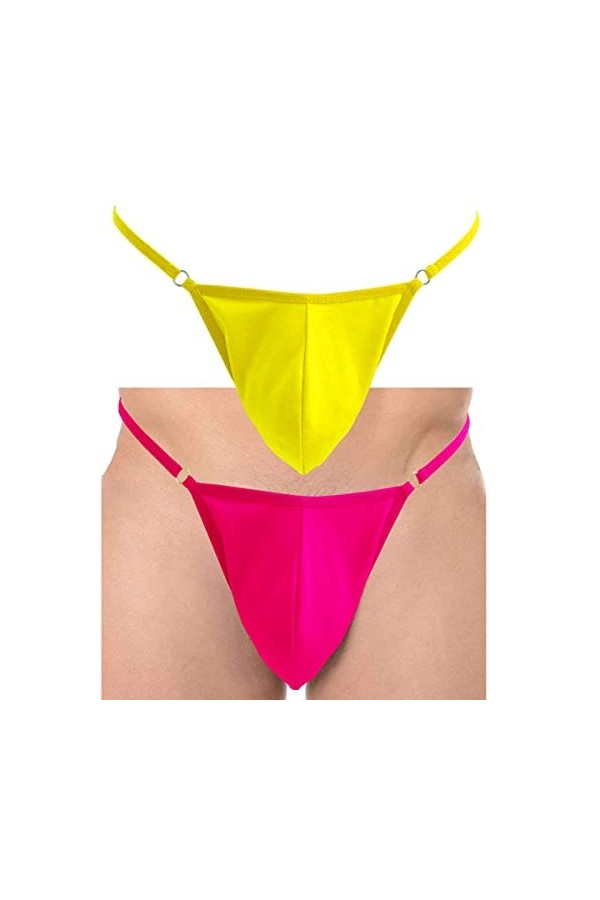 VemeFufu String Homme Sexy Hot Slip Culottes Tanga pour Hommes Taille Unique Noir