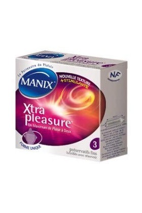 MANIX Xtra Pleasure Préservatifs Masculin, 3 pièces