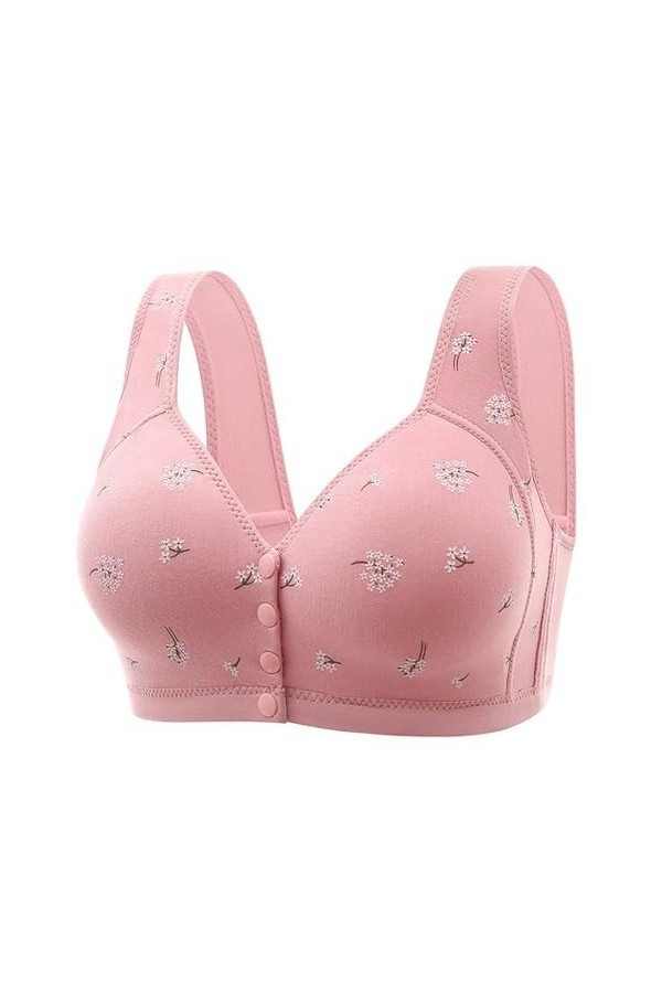 HANXIULIN Soutien-gorge sans armatures pour femme - Soutien-gorge à coque complète non rembourré - Confortable - Bralette san