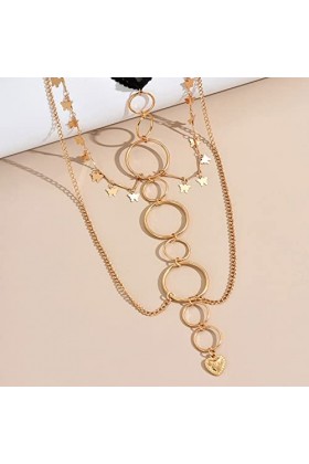 BYUTFA – chaîne de jambe Punk pour femmes, jarretelles multicouches, chaîne de cuisse élastique, Sexy, bijoux de corps, fête 