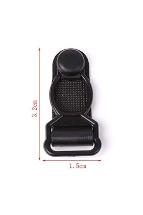 Ranuw Lot de 50 crochets à clip pour corset, jambe, porte-jarretelles, bas de bonneterie, fil soyeux, cordon, nœud chinois, f