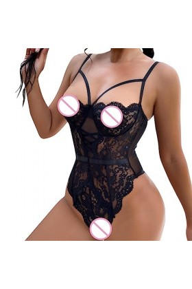 Ensemble Lingerie Sexy Femme Érotique, Sexy Femme Ensemble Lingerie Jarretière avec Porte Jarretelles Dentelle Soutien-Gorge 
