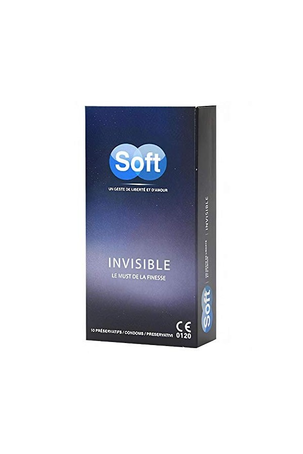 Soft - Préservatifs Invisible - Boite 10 préservatifs
