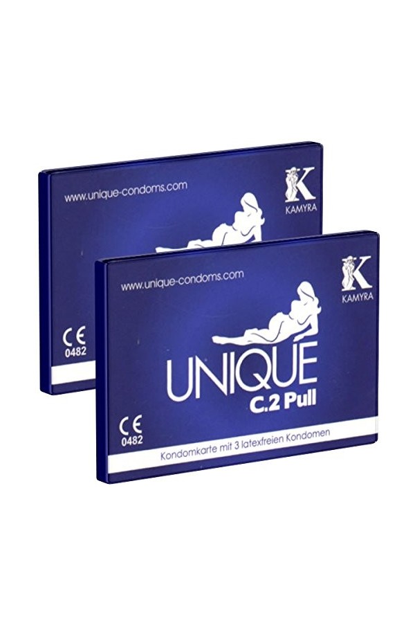 Kamyra Unique Pull : 6 Préservatifs sans latex en étui discret