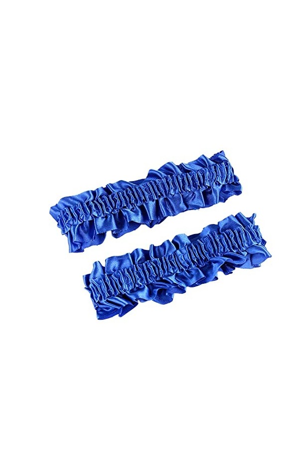 Wambere 2 Pièces de mariée Jarretière Mariage,Porte-Jarretelles élastique en Satin,Porte-Jarretelles avec Dentelle,Porte-Jarr