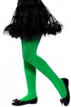 Smiffys 49796 Collant opaque pour fille, Vert, Taille unique - Version Anglaise