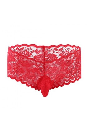 Sous-vêtements chauds pour homme - Style rétro - Sous-vêtements pour homme - Sous-vêtements sexy, bleu, XL