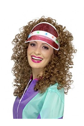 80s Light Up Visor, Pink