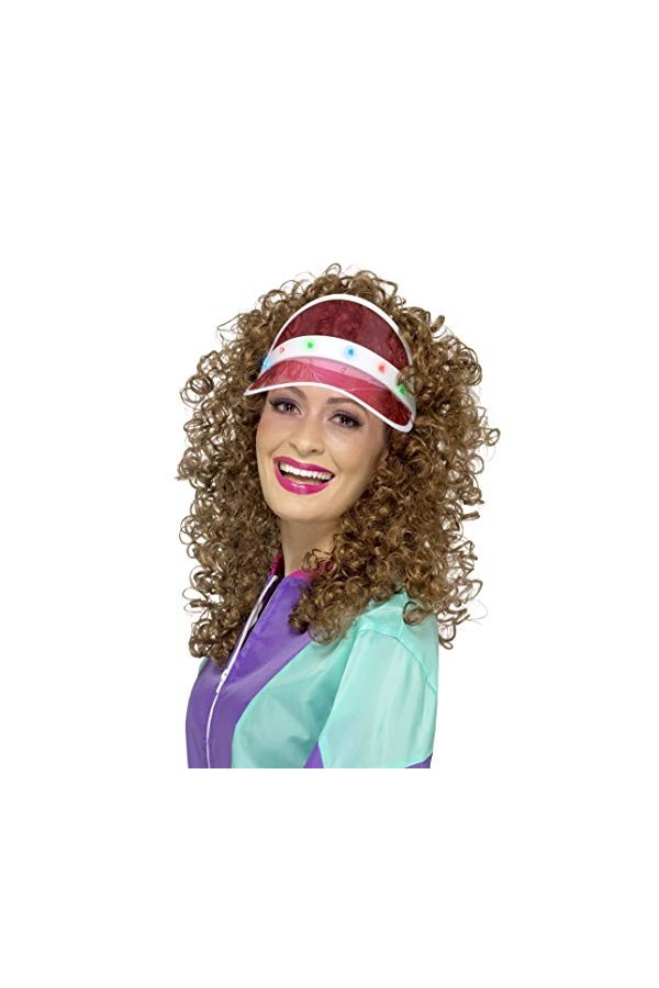 80s Light Up Visor, Pink