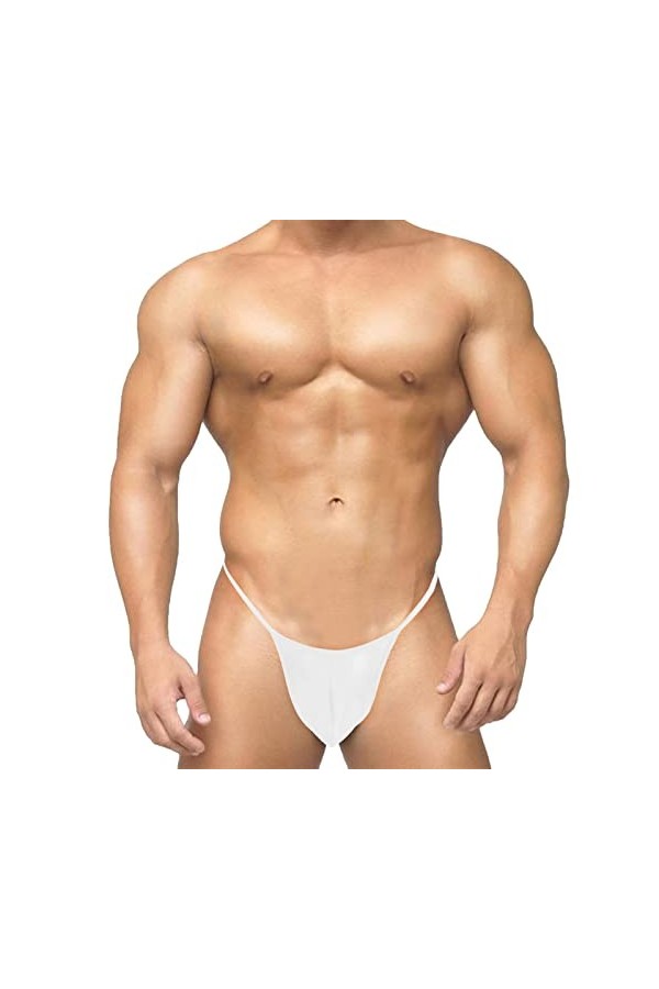 hehiy Hommes Sexy Collared Bow Tie Bodysuit Thong Butler Teddy Costume sous-vêtements sous-vêtements Érotiques Culottes Boxer