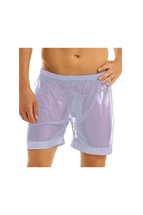 hehiy Strings en Maille pour Homme - sous-vêtements Respirants - sous-vêtements Sexy Transparents sous-vêtements Érotiques Cu