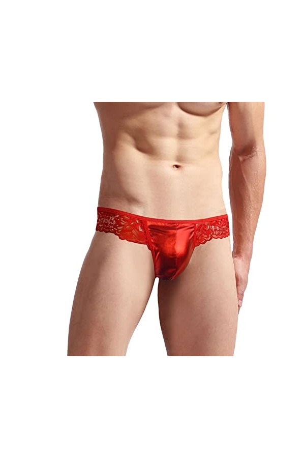 hehiy sous-vêtements Sexy Hommes Étendue Jockstrap G-String T-Back Micro Thong Slip sous-vêtements String Sexy Underpants Ero