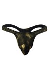 hehiy sous-vêtements Érotiques pour Hommes String T Pantalon Hommes Sexy Collared Bow Tie Bodysuit Thong Butler Teddy Costume