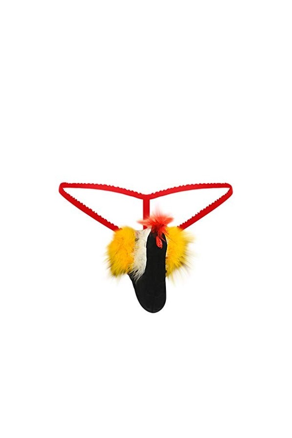 hehiy sous-vêtements Érotiques pour Hommes String T Pantalon Culotte Érotique Basse pour Homme en Soie String Boxer Slip sous