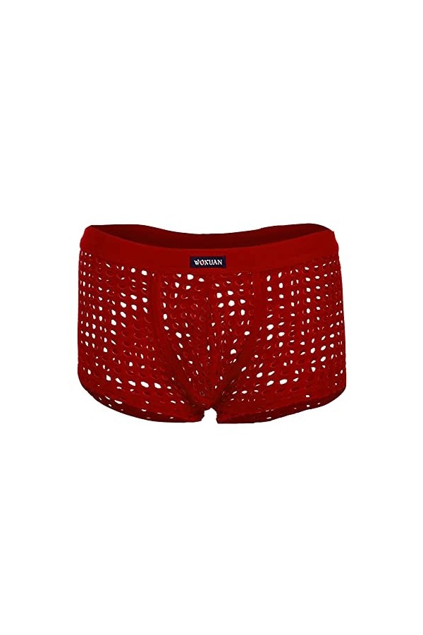 hehiy Strings en Maille pour Homme - sous-vêtements Respirants - sous-vêtements Sexy Transparents sous-vêtements Érotiques Cu