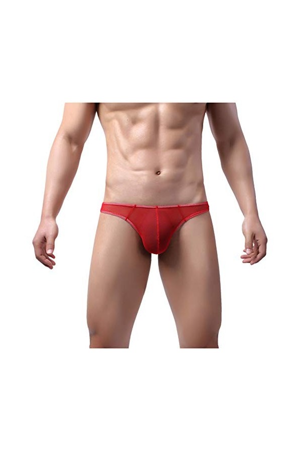 hehiy String Borat Mankini pour Homme Hommes Sexy Collared Bow Tie Bodysuit Thong Butler Teddy Costume sous-vêtements Slip Se