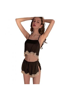 Temptshow Ensemble de lingerie sexy pour femme - Anime japonais - Pyjama mignon noir 1