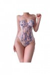 LEBENSWERT Lingerie sexy pour femme, bleu, taille unique