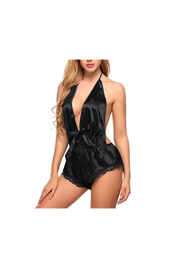 TESAY Body lingerie sexy pour femme - Lingerie ajustable en V profond pour femmes,Tenue sexy pour femme, lingerie en dentelle