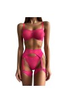 Ensemble Lingerie Femme, Ensemble de Lingerie pour Femme Résille Lingerie Sexy Vêtements de Nuit Bodystockings Robe Transpare