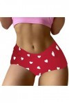 DUHGBNE Short imprimé Saint-Valentin pour femme, caleçon amusant, sous-vêtements, boyshort, culotte, pyjama de ski pour femme