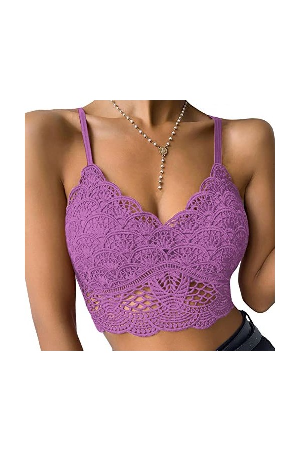 Soutiengorge classique BHS en dentelle sans armatures Soutiengorge rembourré pushup Bustier Soutiengorge de sport confortable