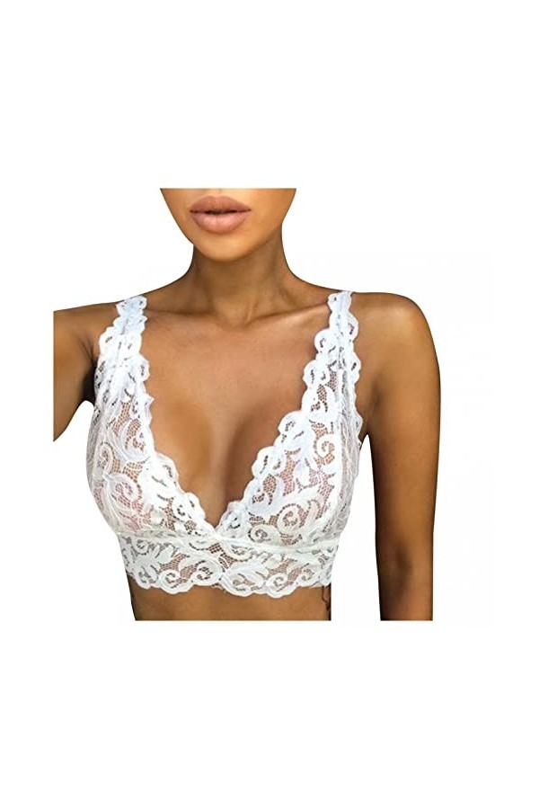 Soutiengorge classique BHS en dentelle sans armatures Soutiengorge rembourré pushup Bustier Soutiengorge de sport confortable