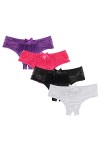 ohyeahlady Culotte Ouverte Entrejambe Strings et Tangas Femmes Sexy Chic Lingerie Femme Dentelle Culotte Dentelle Grande Tail