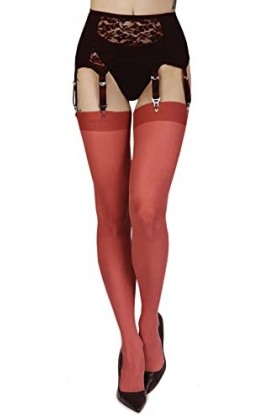 Annes styling Bas porte-jarretelles fines pour porte-jarretelles pour porte-jarretelles 20 deniers, Visone., XL-XXL