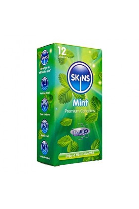 Skins Sexual Health Paquet multiple de préservatifs aromatisés, sans odeur de latex, lubrification supplémentaire pour un max