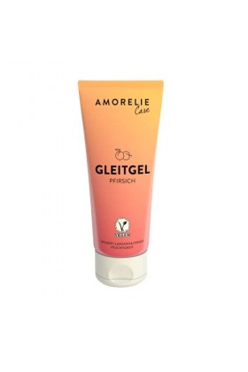 AMORELIE lubrifiant bio sensitive 50 ml , lubrifiant médical adapté aux parties intimes, gel lubrifiant senteur pêche végan 