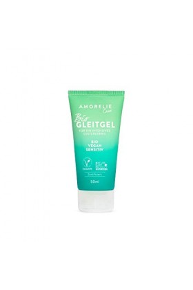 Amorelie Care - Gel Lubrifiant BIO à Base dEau et Aloe Vera 50ml - Adapté aux peaux sensibles - Ingrédients Naturels dOri