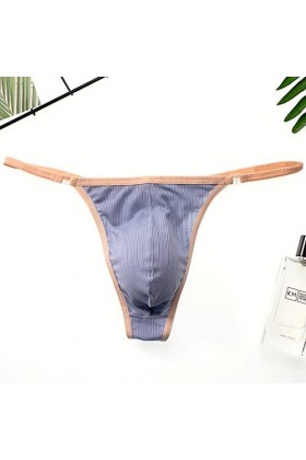 Faringoto String latéral détachable pour homme - Pantalon de bikini gay - Confortable et sexy, bleu, S