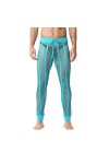 Pantalon en maille pour homme - Legging en maille - Pantalon long - Sous-vêtements transparents - Avec cordon de serrage régl