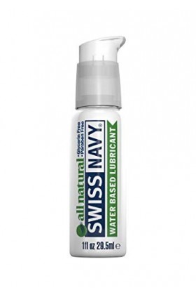 SWISS NAVY - Lubrifiant Naturel à Base dEau - pH Équilibré avec Ingrédients Naturels Pour un Confort Exceptionnel - 30ml