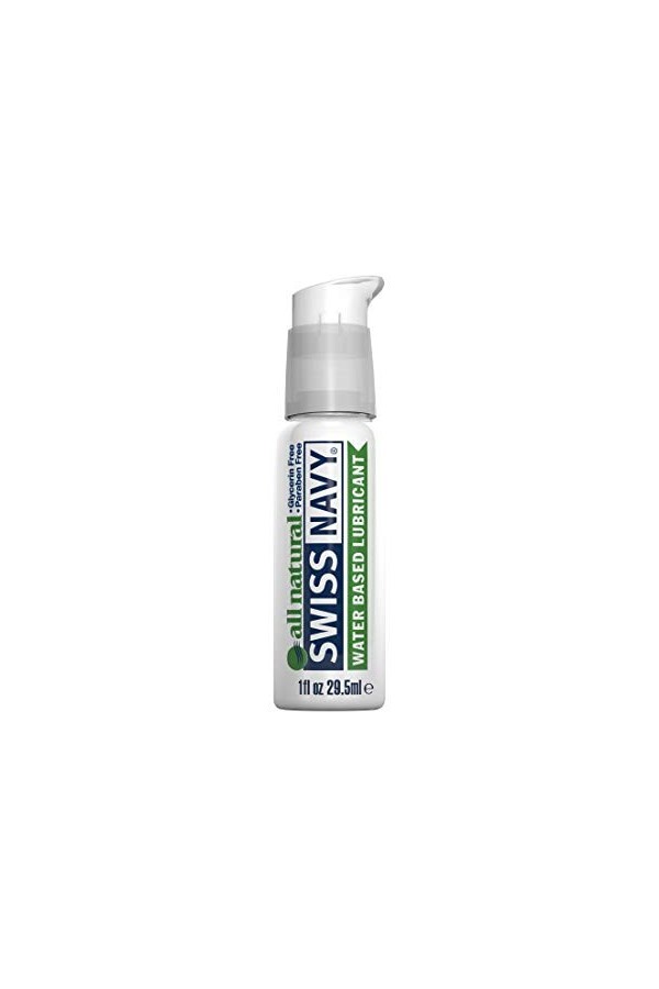 SWISS NAVY - Lubrifiant Naturel à Base dEau - pH Équilibré avec Ingrédients Naturels Pour un Confort Exceptionnel - 30ml