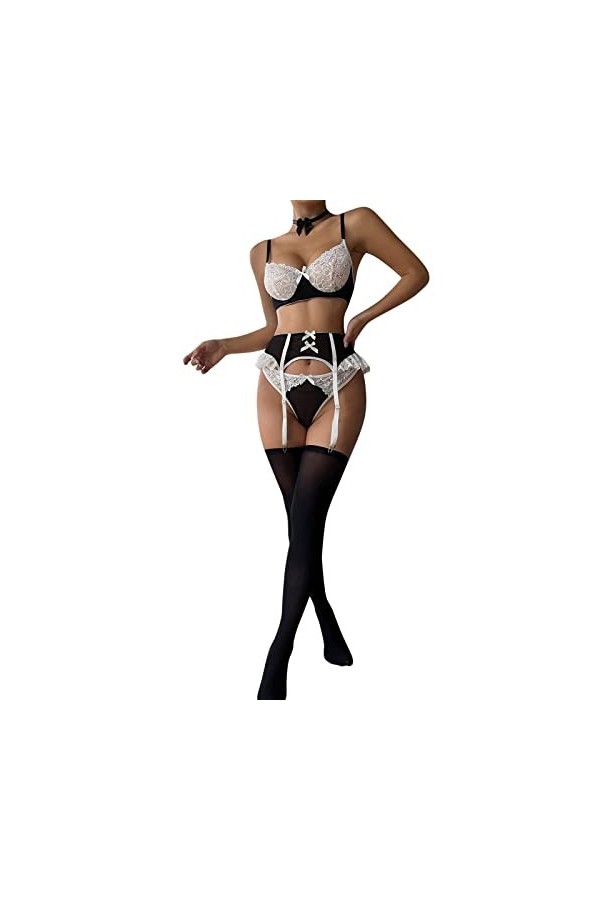 Soubrette Costume Adulte Coquin Coquine Hot Bunny Girl Robe Halloween Noël Babydoll Sailor Dress Pute Hot Hard Ensemble Uniqu