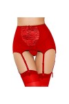 Sbra Femmes Dentelle Jarretière Jarretelles Porte-jarretelles X-Large, Rouge 