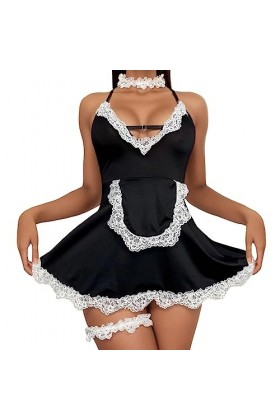 LKRSEEF Sexy Uniforme Adulte Coquine Hot Pute Unique Robe Ménage Sailor Maid Deguisement Hot Hard Babydoll Ensemble Cosplay O